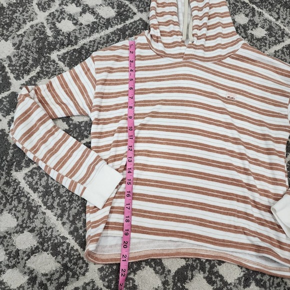 Billabong women's size small striped crop pullover hoodie - Picture 3 of 6
